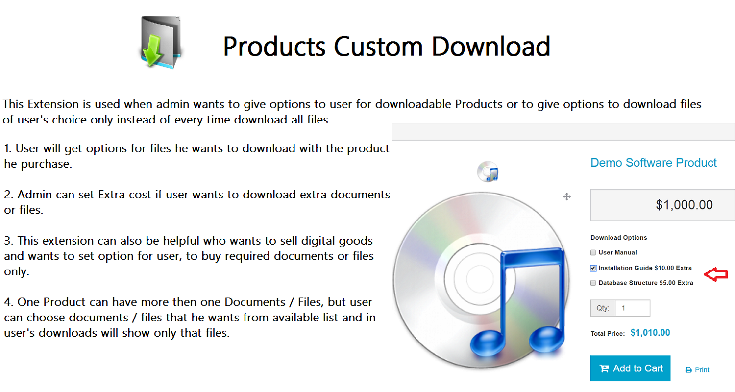 Product\'s Custom Downloads