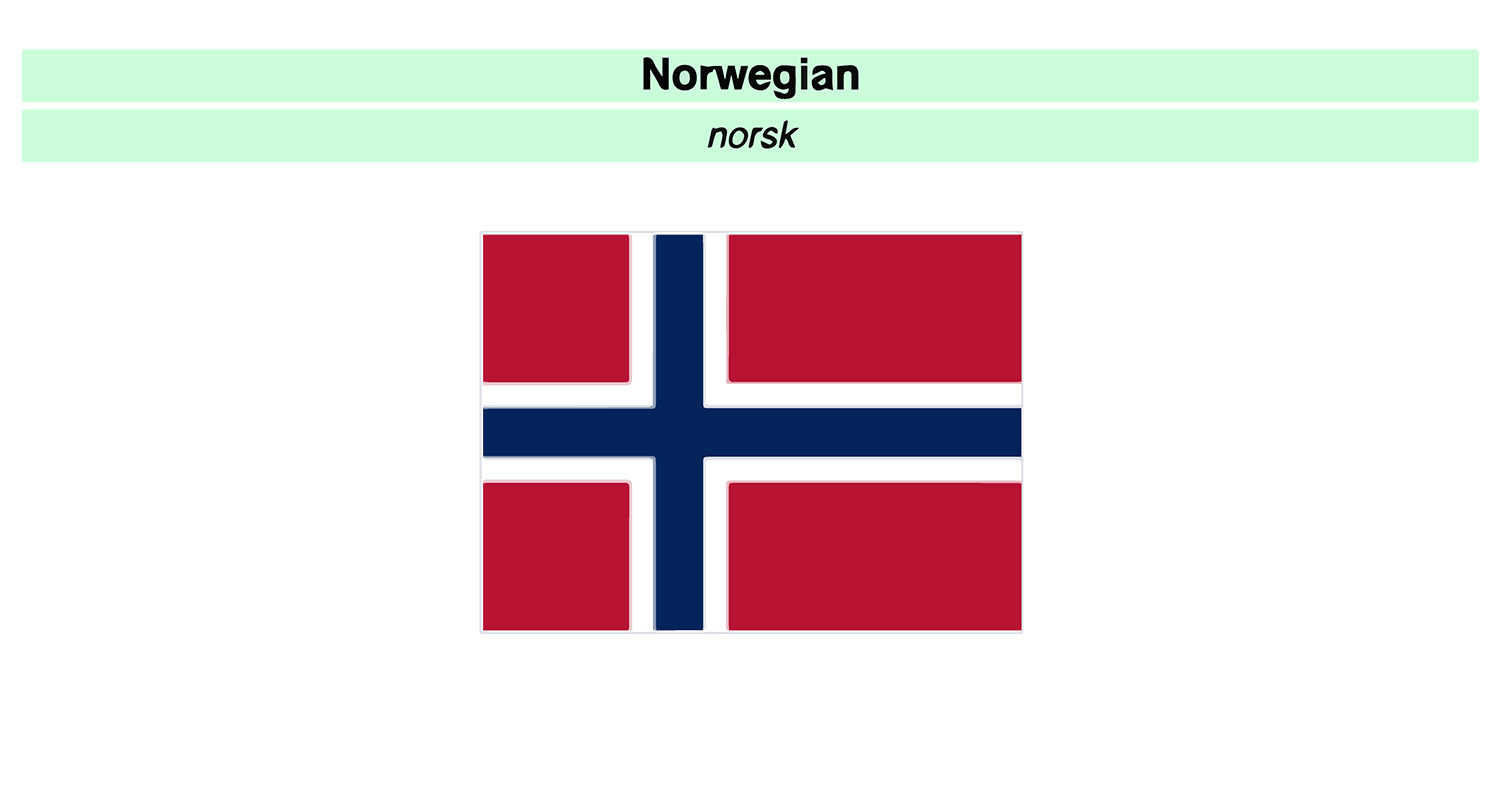 Bokmål Norsk language
