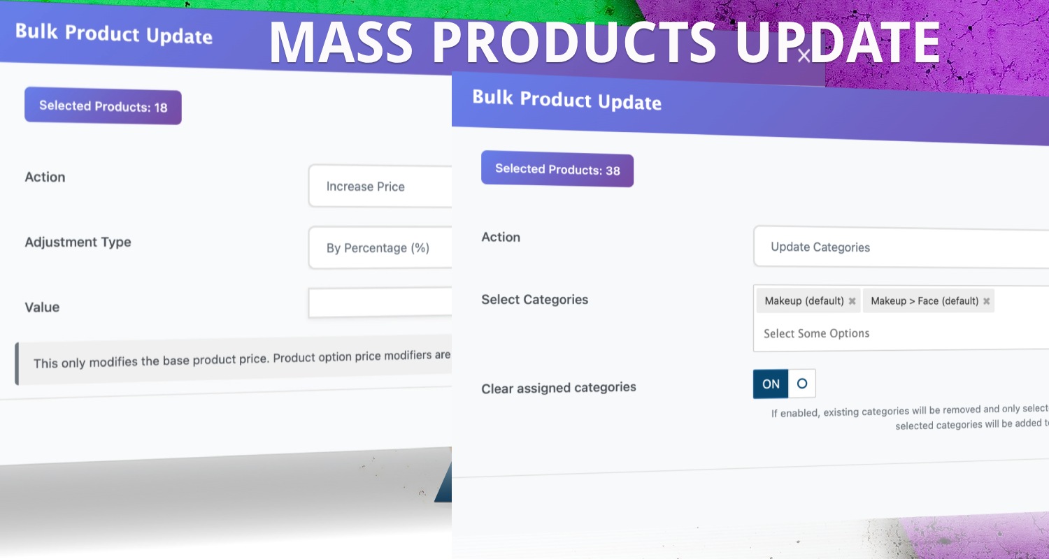Bulk Product Update - Mass Edit Prices, Categories and more